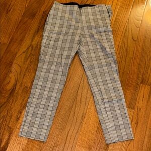 a new day Women's Gray Checkered Skinny Pants